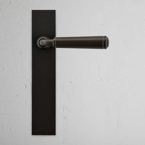 Digby Long Plate Fixed Door Handle | Lever handles | Corston Architectural Detail