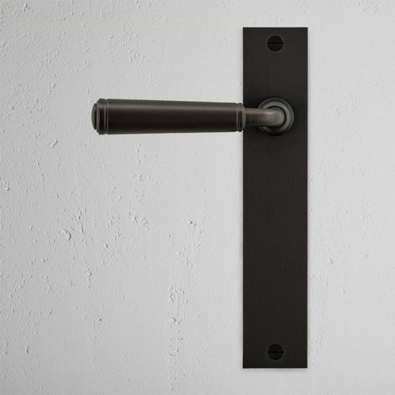 Digby Long Plate Fixed Door Handle | Lever handles | Corston Architectural Detail