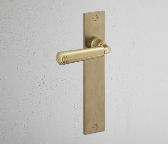 Digby Long Plate Fixed Door Handle | Lever handles | Corston Architectural Detail