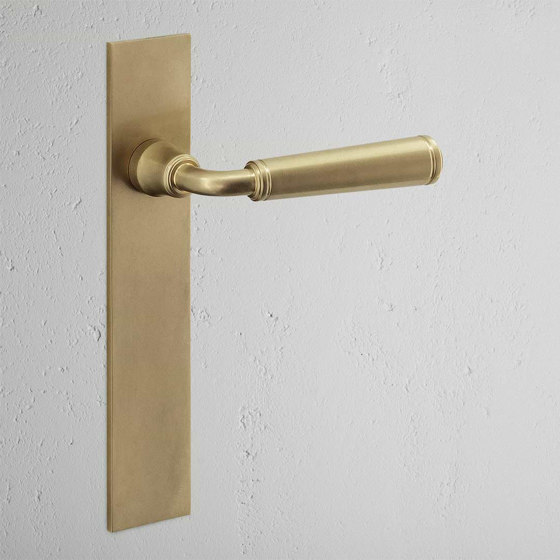 Digby Long Plate Fixed Door Handle | Lever handles | Corston Architectural Detail