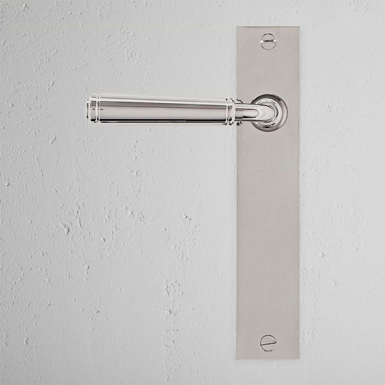 Digby Long Plate Fixed Door Handle | Lever handles | Corston Architectural Detail