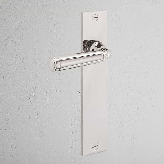 Digby Long Plate Fixed Door Handle | Lever handles | Corston Architectural Detail