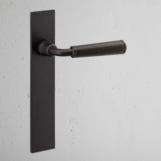 Digby Long Plate Sprung Door Handle | Lever handles | Corston Architectural Detail