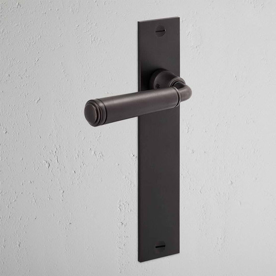 Digby Long Plate Sprung Door Handle | Lever handles | Corston Architectural Detail