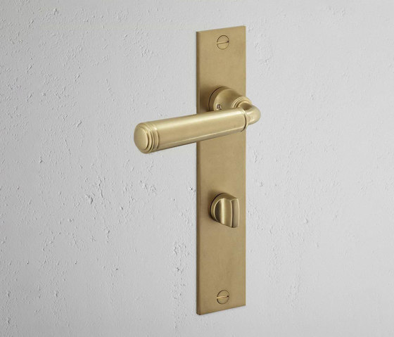 Digby Long Plate Sprung Door Handle & Thumbturn | Lever handles | Corston Architectural Detail