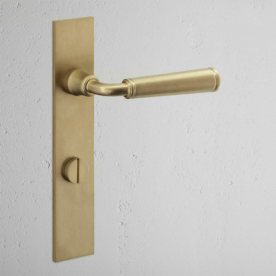 Digby Long Plate Sprung Door Handle & Thumbturn | Lever handles | Corston Architectural Detail