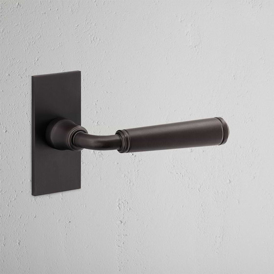 Digby Short Plate Fixed Door Handle | Lever handles | Corston Architectural Detail