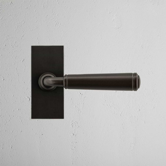 Digby Short Plate Fixed Door Handle | Lever handles | Corston Architectural Detail