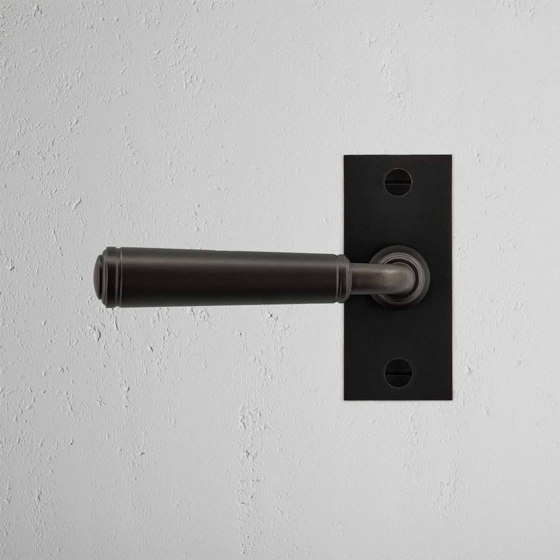 Digby Short Plate Fixed Door Handle | Lever handles | Corston Architectural Detail