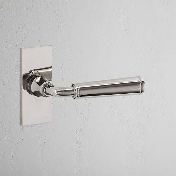 Digby Short Plate Fixed Door Handle | Lever handles | Corston Architectural Detail