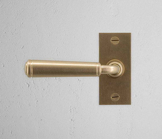 Digby Short Plate Sprung Door Handle | Lever handles | Corston Architectural Detail