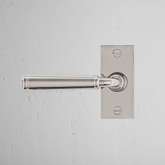 Digby Short Plate Sprung Door Handle | Lever handles | Corston Architectural Detail