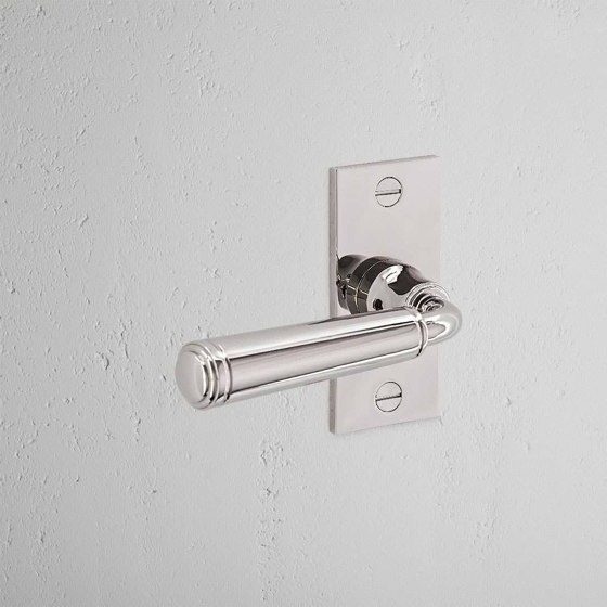 Digby Short Plate Sprung Door Handle | Lever handles | Corston Architectural Detail