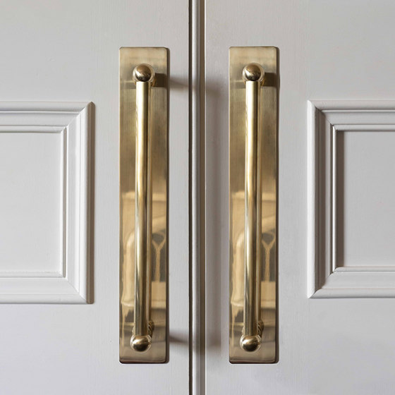 Harper Double Pull Handle with Plate 320mm | Pull handles | Corston Architectural Detail