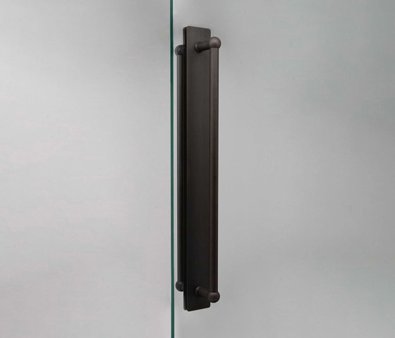 Harper Double Pull Handle with Plate 500mm | Pull handles | Corston Architectural Detail