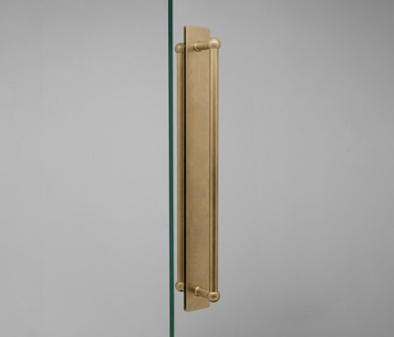 Harper Double Pull Handle with Plate 500mm | Pull handles | Corston Architectural Detail