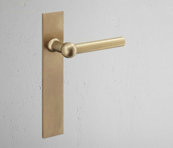 Harper Long Plate Fixed Door Handle | Lever handles | Corston Architectural Detail