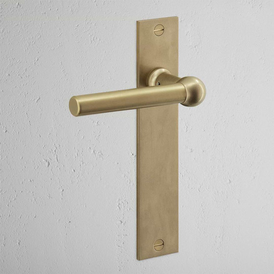 Harper Long Plate Fixed Door Handle | Lever handles | Corston Architectural Detail