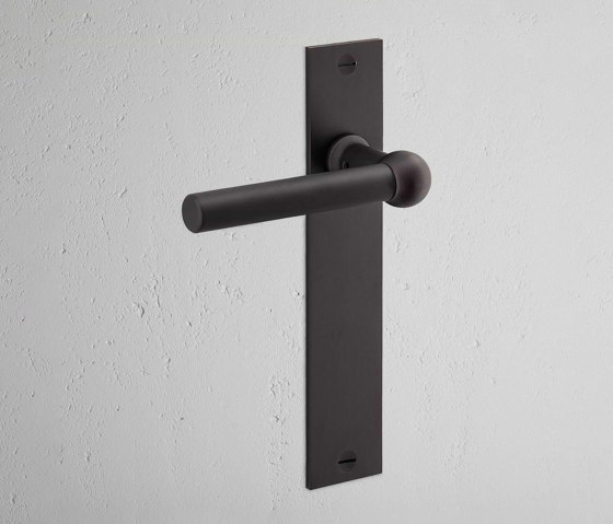 Harper Long Plate Fixed Door Handle | Lever handles | Corston Architectural Detail