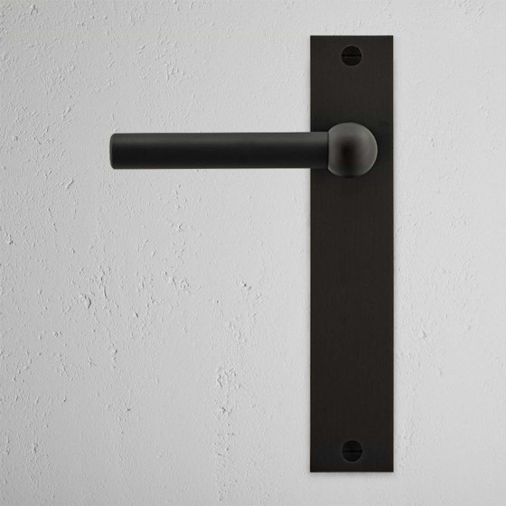 Harper Long Plate Fixed Door Handle | Lever handles | Corston Architectural Detail