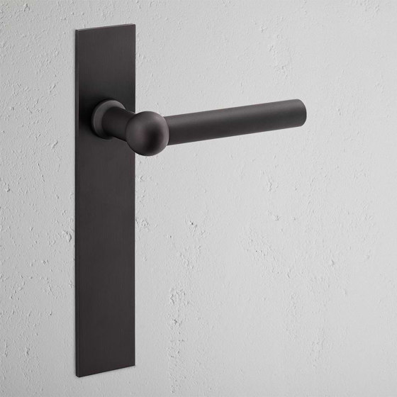 Harper Long Plate Fixed Door Handle | Lever handles | Corston Architectural Detail