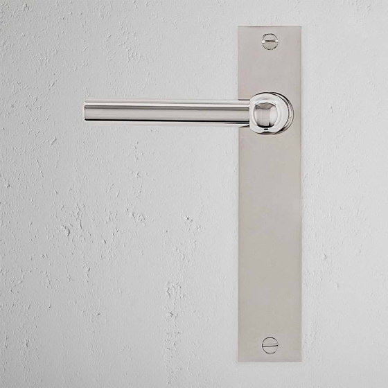 Harper Long Plate Sprung Door Handle | Lever handles | Corston Architectural Detail