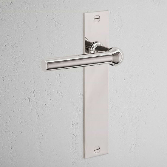 Harper Long Plate Sprung Door Handle | Lever handles | Corston Architectural Detail