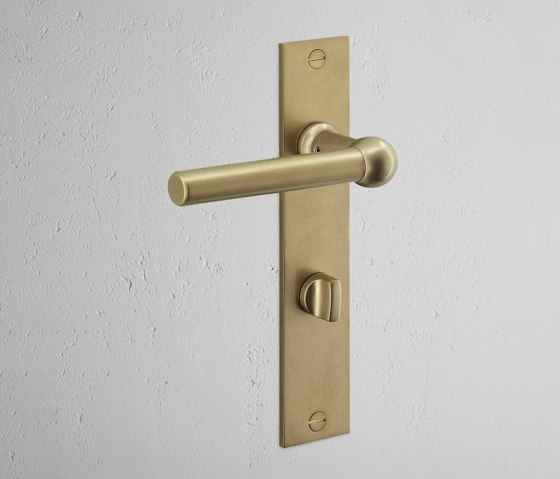 Harper Long Plate Sprung Door Handle & Thumbturn | Lever handles | Corston Architectural Detail