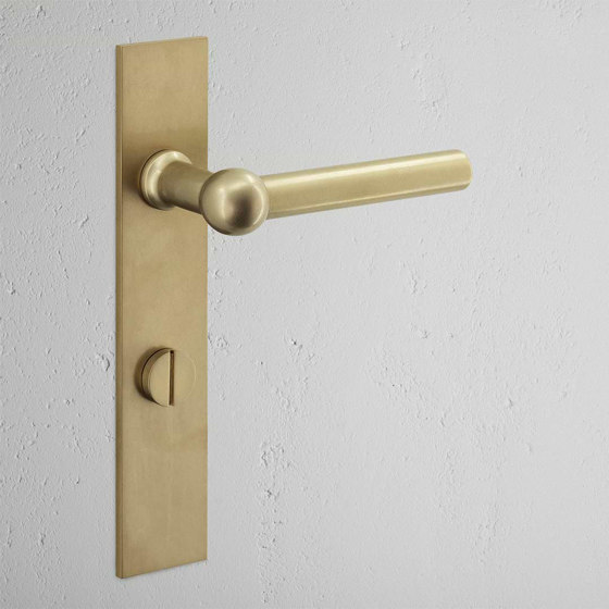 Harper Long Plate Sprung Door Handle & Thumbturn | Lever handles | Corston Architectural Detail