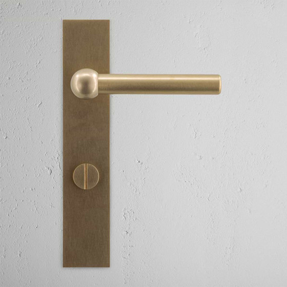 Harper Long Plate Sprung Door Handle & Thumbturn | Lever handles | Corston Architectural Detail