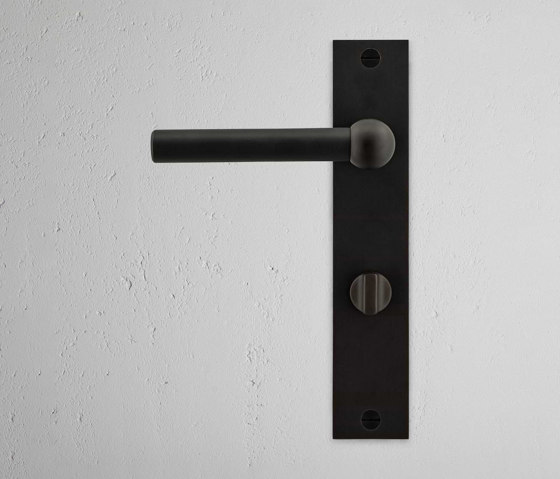 Harper Long Plate Sprung Door Handle & Thumbturn | Lever handles | Corston Architectural Detail