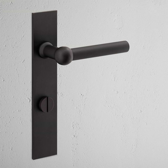 Harper Long Plate Sprung Door Handle & Thumbturn | Lever handles | Corston Architectural Detail