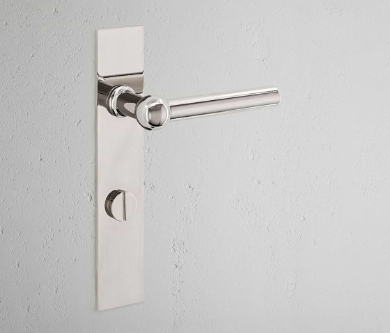 Harper Long Plate Sprung Door Handle & Thumbturn | Lever handles | Corston Architectural Detail