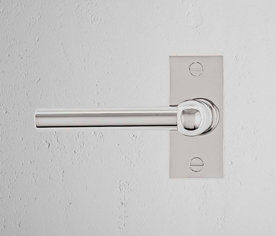 Harper Short Plate Fixed Door Handle | Lever handles | Corston Architectural Detail