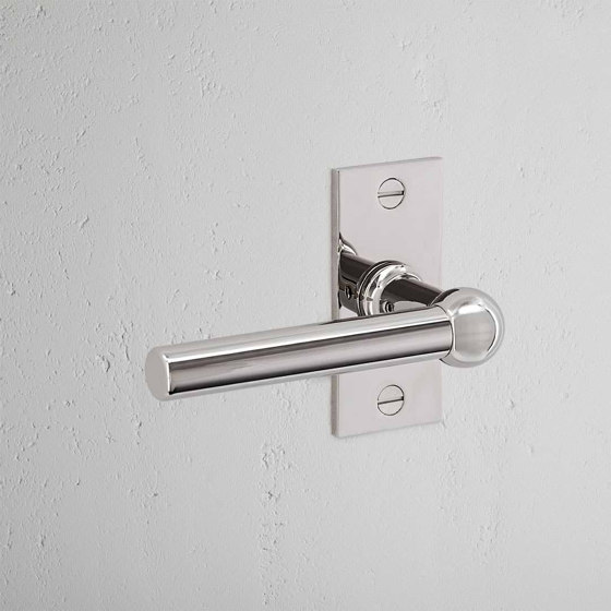 Harper Short Plate Fixed Door Handle | Lever handles | Corston Architectural Detail