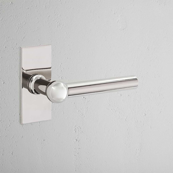 Harper Short Plate Fixed Door Handle | Lever handles | Corston Architectural Detail