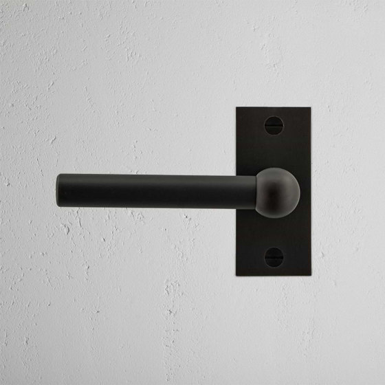 Manilla para puertas Harper con placa corta (fija) | Manillas | Corston Architectural Detail