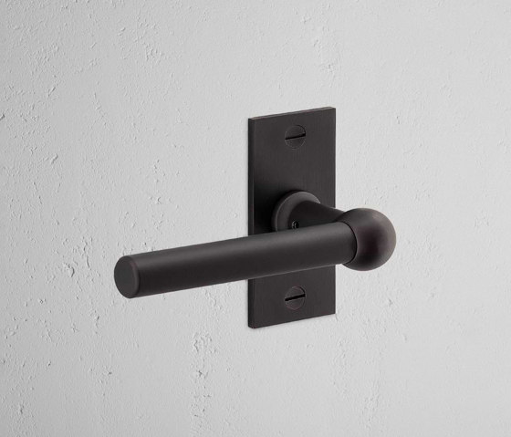 Harper Short Plate Sprung Door Handle | Lever handles | Corston Architectural Detail