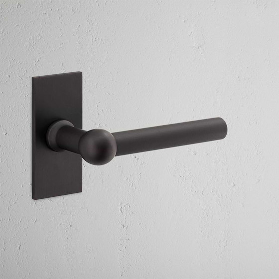 Harper Short Plate Sprung Door Handle | Lever handles | Corston Architectural Detail