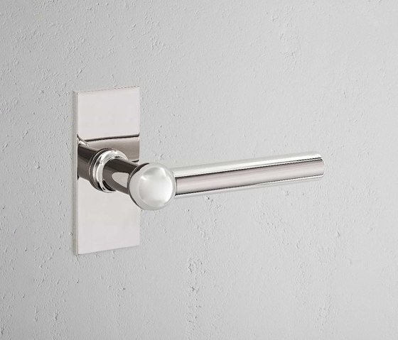 Harper Short Plate Sprung Door Handle | Lever handles | Corston Architectural Detail