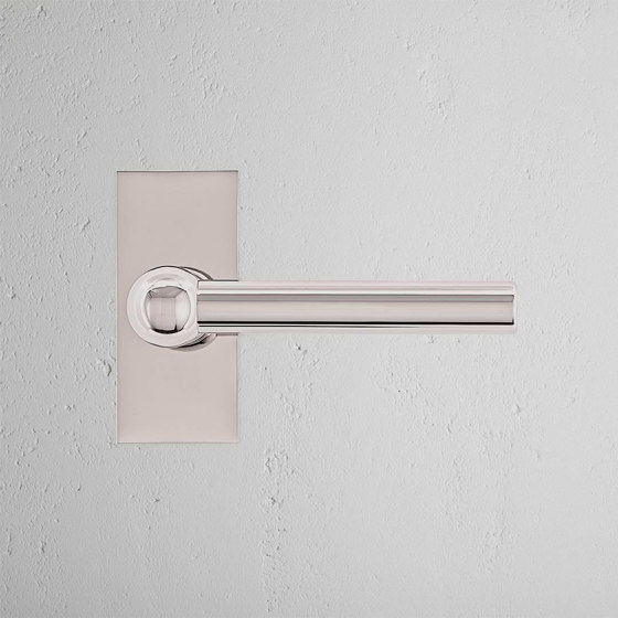 Harper Short Plate Sprung Door Handle | Lever handles | Corston Architectural Detail