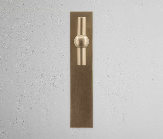 Manilla para puertas Harper T con placa larga (fija) | Pomos | Corston Architectural Detail