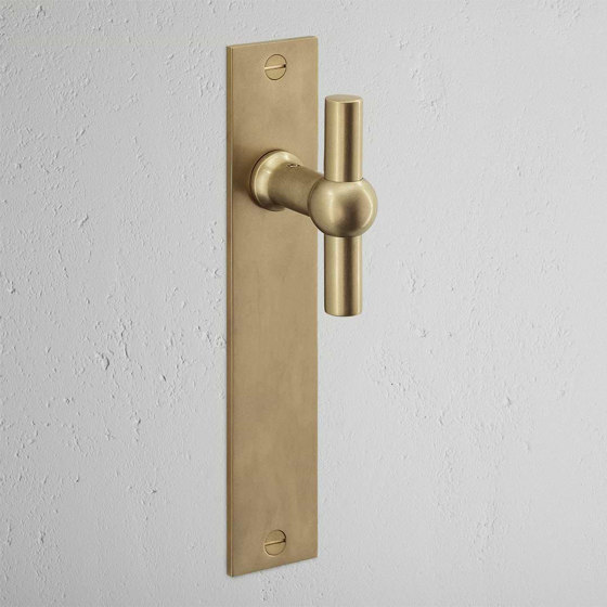 Harper T-Bar Long Plate Fixed Door Handle | Knob handles | Corston Architectural Detail