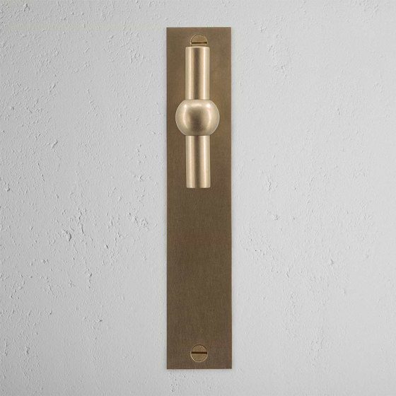 Manilla para puertas Harper T con placa larga (fija) | Pomos | Corston Architectural Detail