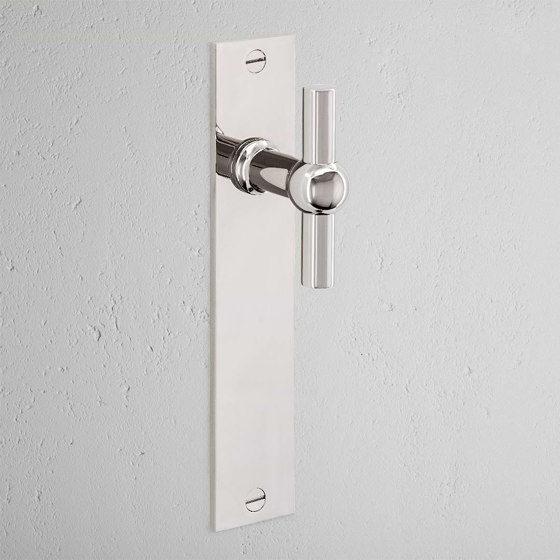 Harper T-Bar Long Plate Sprung Door Handle | Knob handles | Corston Architectural Detail