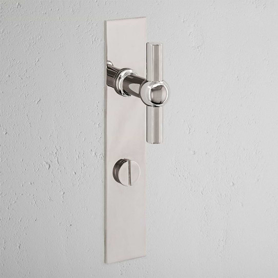 Harper T-Bar Long Plate Sprung Door Handle & Thumbturn | Knob handles | Corston Architectural Detail