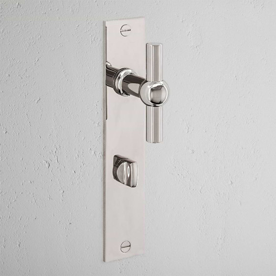 Harper T-Bar Long Plate Sprung Door Handle & Thumbturn | Knob handles | Corston Architectural Detail