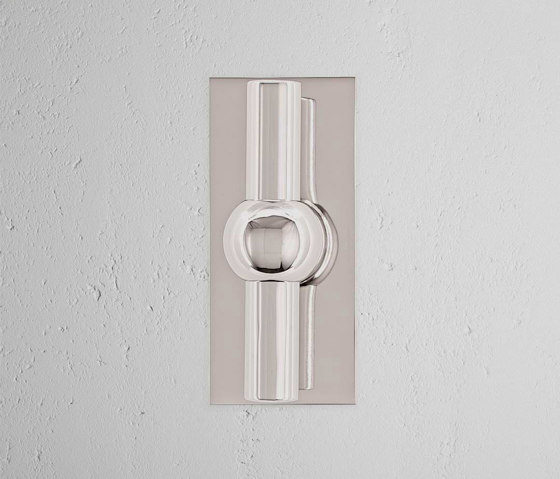 Manilla para puertas Harper T con placa corta (fija) | Pomos | Corston Architectural Detail