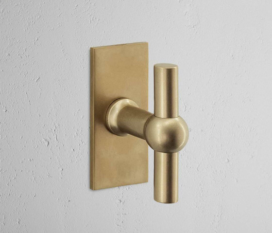 Harper T-Bar Short Plate Fixed Door Handle | Knob handles | Corston Architectural Detail