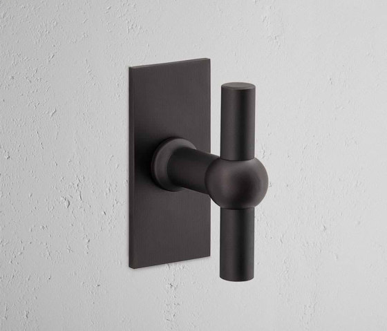 Harper T-Bar Short Plate Fixed Door Handle | Knob handles | Corston Architectural Detail